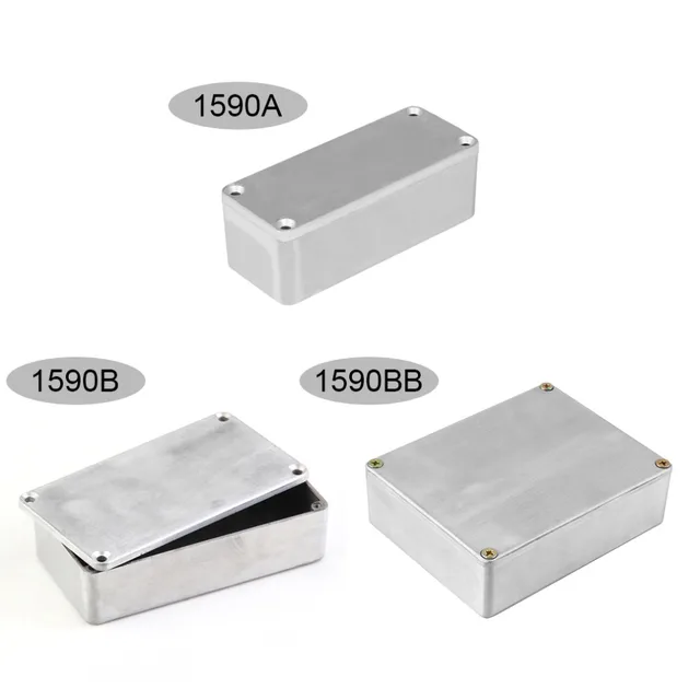 TSAI Effects Pedal Aluminum Stomp Box 120*93*35mm Style Enclosure for Guitar Instrument Cases Storage holder high quality