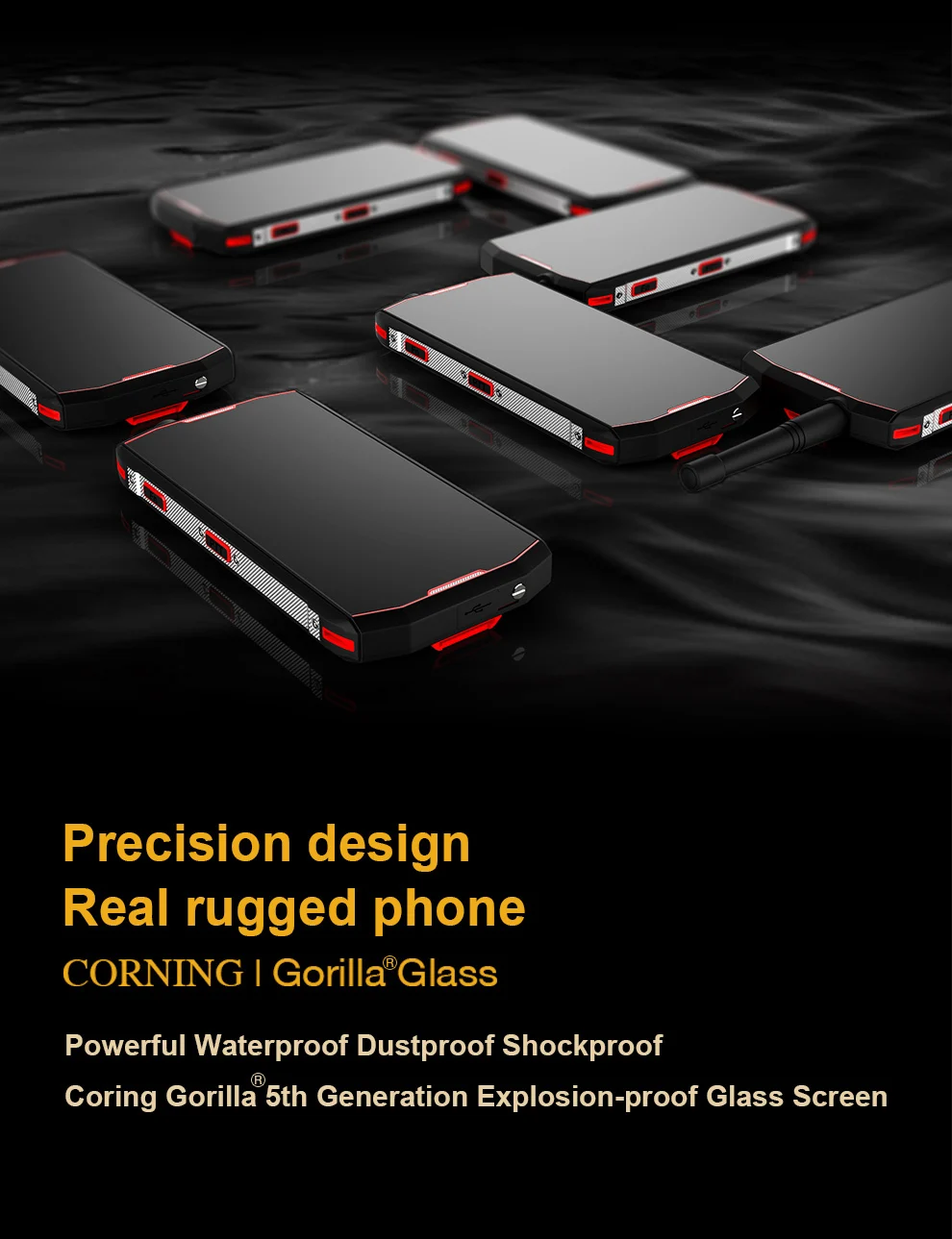 Conquest S12 pro 6 ГБ+ 128 ГБ 8000 мАч NFC IP68 водонепроницаемый ударопрочный мобильный телефон 5,9" Android 8,1 Восьмиядерный 4G Прочный смартфон