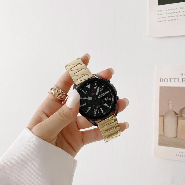 Metal stainless steel Watch band for Samsung Galaxy Gear S3 Watch 45mm 46mm luxurious Wristband bracelet watch strap Loop