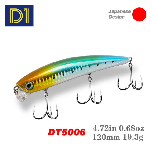 D1 Floating Minnow Lure Shallow Long Casting Saltwater Floating