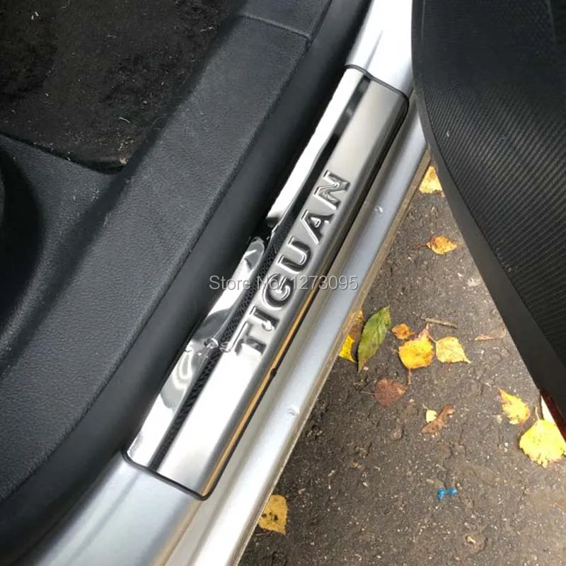Защитная Накладка на порог из нержавеющей стали для 2010 2014 2015 2016 Volkswagen/Vw Tiguan|door