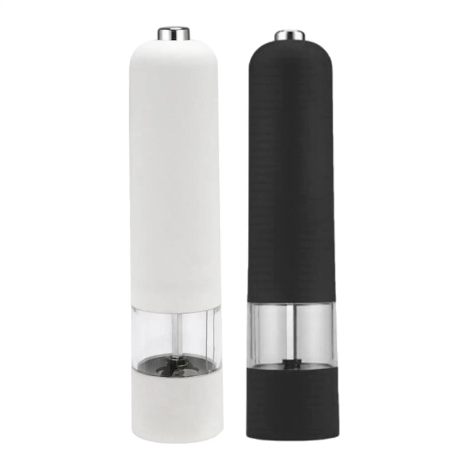 Automatic Plastic Electric Salt and Pepper Mill Grinder Shaker 22.5x5.3cm for Herb Spice Peppercorn
