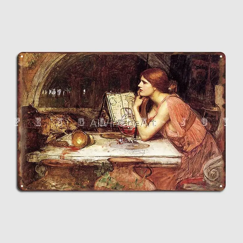 John William Waterhouse эскиз Circe 1911 1914 плакат для изобразительного искусства металлический