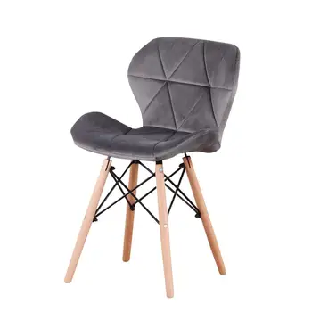 

A set of 8 medieval dining chairs, high-quality flannel chairs with metal feet, suitable for dining room kitchen bed room