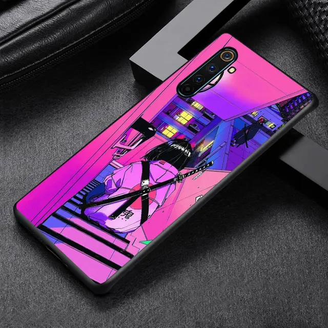 Anime Vaporwave For OPPO Reno A 2 3 4 5 Z ACE Z/F/SE/Lite A92020 A11 10 X  5 PRO Plus Pro (4G/5G) Black Phone Case Style 09