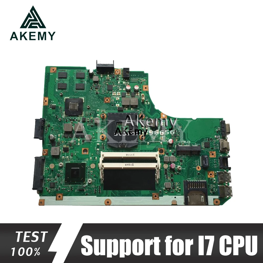 Akemy K55VD материнская плата для ноутбука ASUS K55VD K55A A55VD F55VD K55V K55 тест оригинальная материнская плата поддержка процессора I7