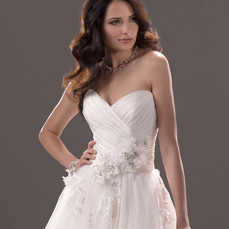 Цветочная Милая аппликация невесты vestido de noiva модное свадебное платье Casamento кружевное платье для матери невесты