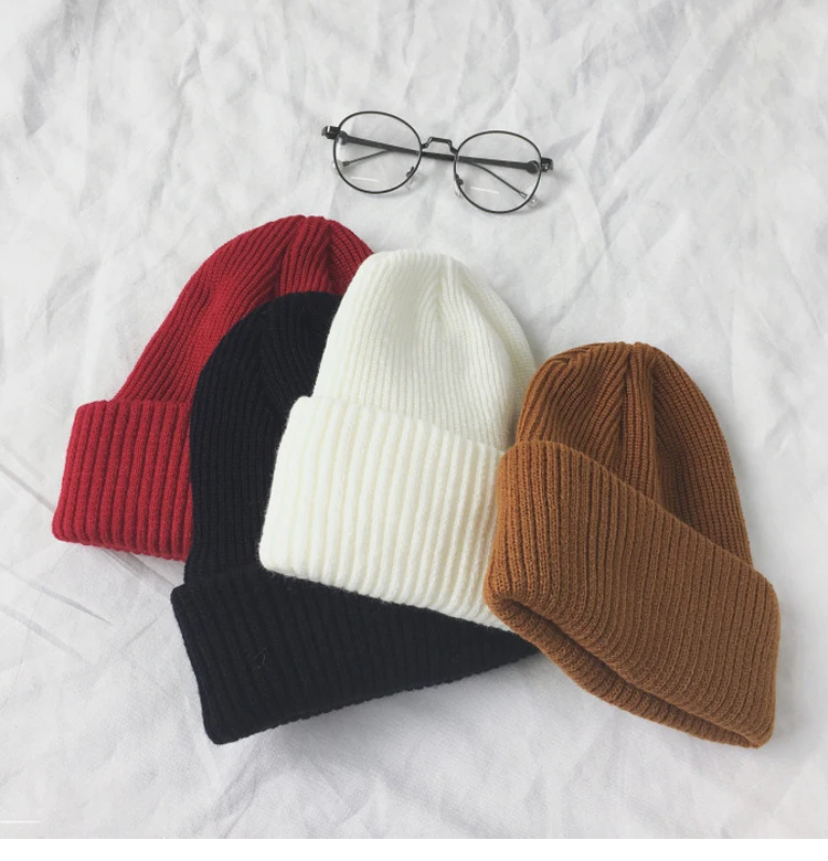 Новинка, Женская Зимняя кепка, утолщенная, Вязанная, Skullies beanie, шапки, уличная, повседневная, хип-хоп, теплая, мягкая, капот, бини, зимние шапки и кепки s