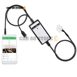Adaptateur Aux in automatique pour Honda Accord Civic Odyssey, lecteur MP3, Interface Radio, métal et plastique de haute qualité, 12V DC, 2 pièces/ensemble 
