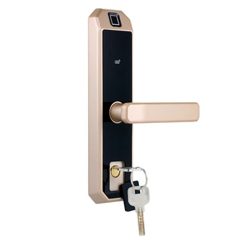 

Smart Door Lock Fingerprint 4 Ways to Unlock Intelligent Audio Navigation Touchscreen Anti-peep Anti-decode High End Door Lock