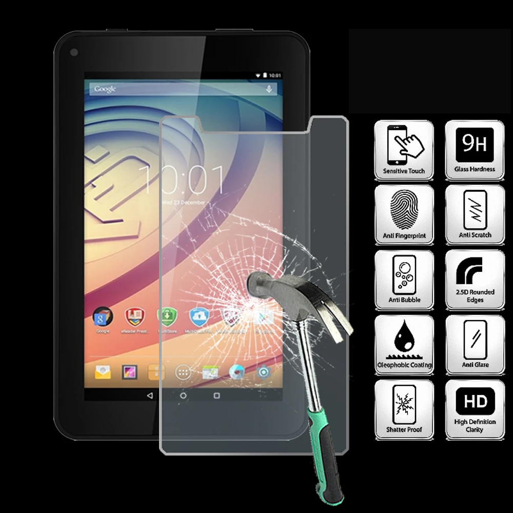

For Prestigio MultiPad Wize 3027 7" - 9H Tablet Tempered Glass Screen Protector Cover Explosion-Proof High Quality Screen Film
