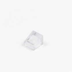 Creative 50-Piece Set of 1x1 Slope Bricks for DIY Educational Building Projects (26-transparent clear)