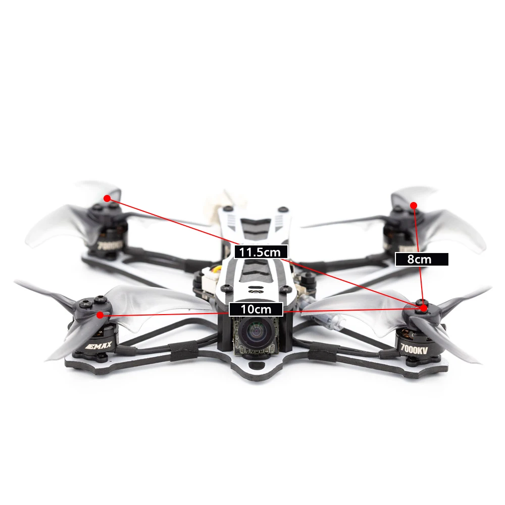 Квадрокоптер EMAX Tinyhawk frestyle 115 мм FPV Racing RC 2 5 дюйма F4 5A ESC бесщеточный двигатель 600TVL