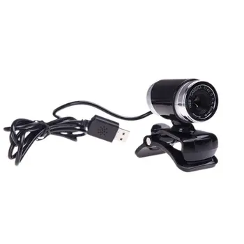 

Webcam Web Computer Camera with Microphone for Desktop Laptop USB Plug and Play for Video Calling Black