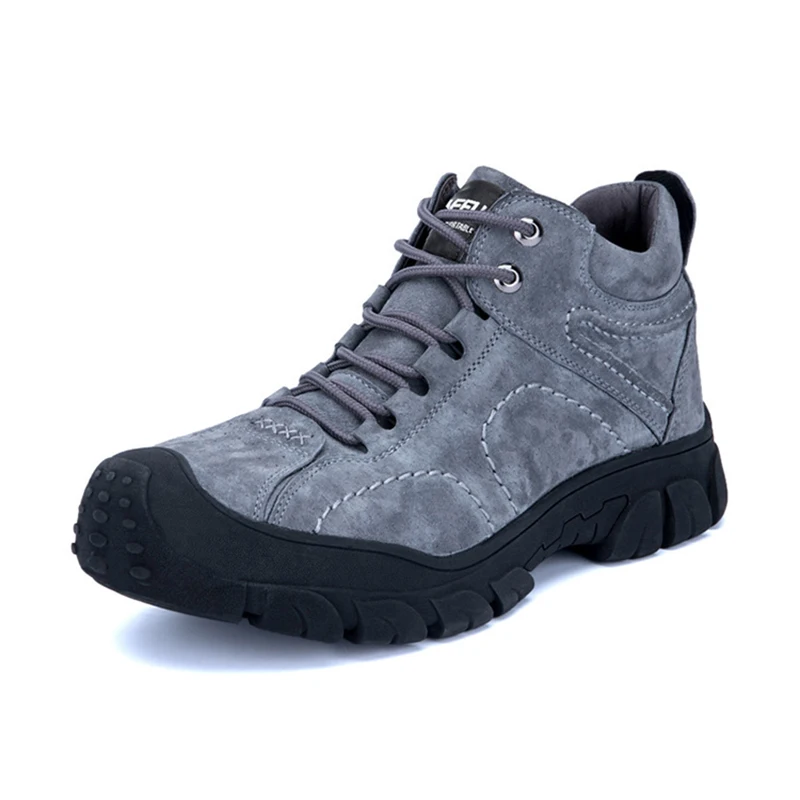 

2019 Winter Labor Insurance Shoes Male Steel Head Anti-smashing And Puncture Plus Velvet Warm Waterproof Work Safety Boots