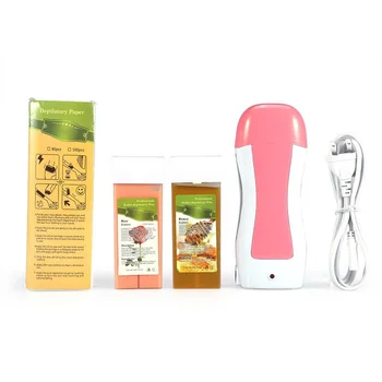 

Non-Toxic Effectively Waxing Roller Heater Skin Hair Removal Machine With Cartridge Wax Depilatory Paper Hair Removal Cream