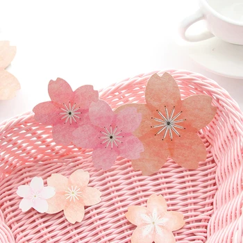 

5pcs/lot Romantic Cherry Blossoms Series Scrapbooking Stickers DIY Diary Stick Label Gift for kids