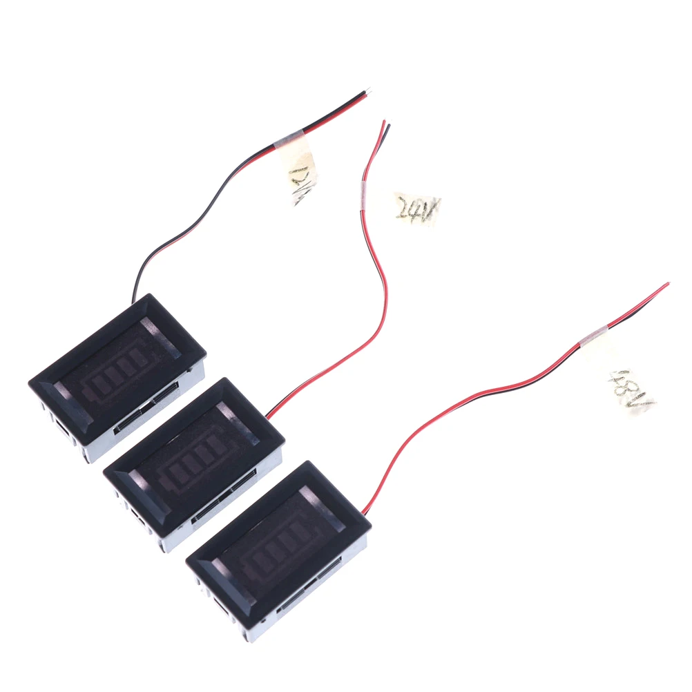 Вольтметр с индикатором 12 В/36 В/48 В зарядка для Arduino красный светодиодный свинцово
