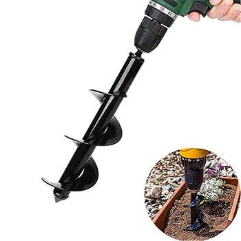 

Garden Planter Spiral Auger Drill Bit Yard Flower Planter Seeder Gardening Bedding Planting Hole Digger Tool for Hex Drive Drill
