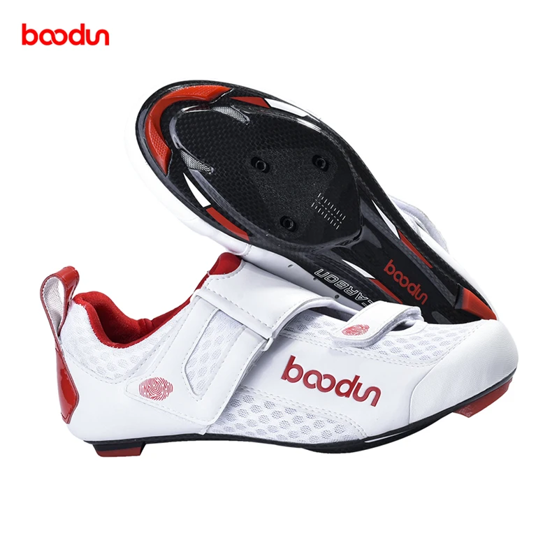 Boodun Mesh Breathable Upper Cycling Shoes Carbon Fiber Sole Road Bike