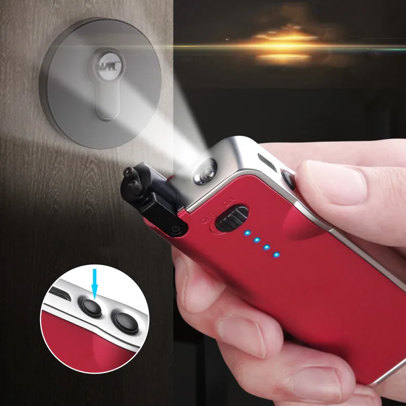 Электрическая дуговая зажигалка для кухни USB перезаряжаемая длинная Зажигалка с