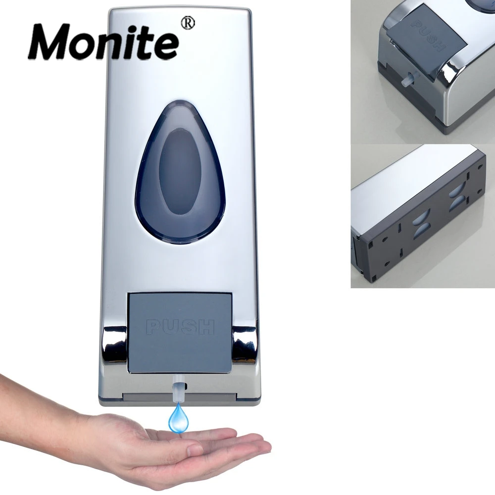 Настенный хромированный дозатор жидкого мыла для рук|wall mounted shampoo dispenser|shampoo