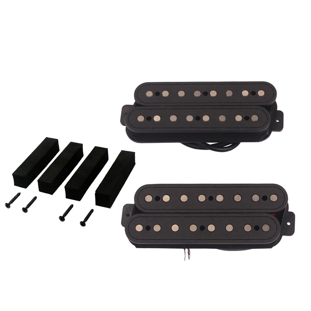 

1 Set 8 String Neck Bridge Humbucker Pickup Alnico V with Screws for Electric Guitar