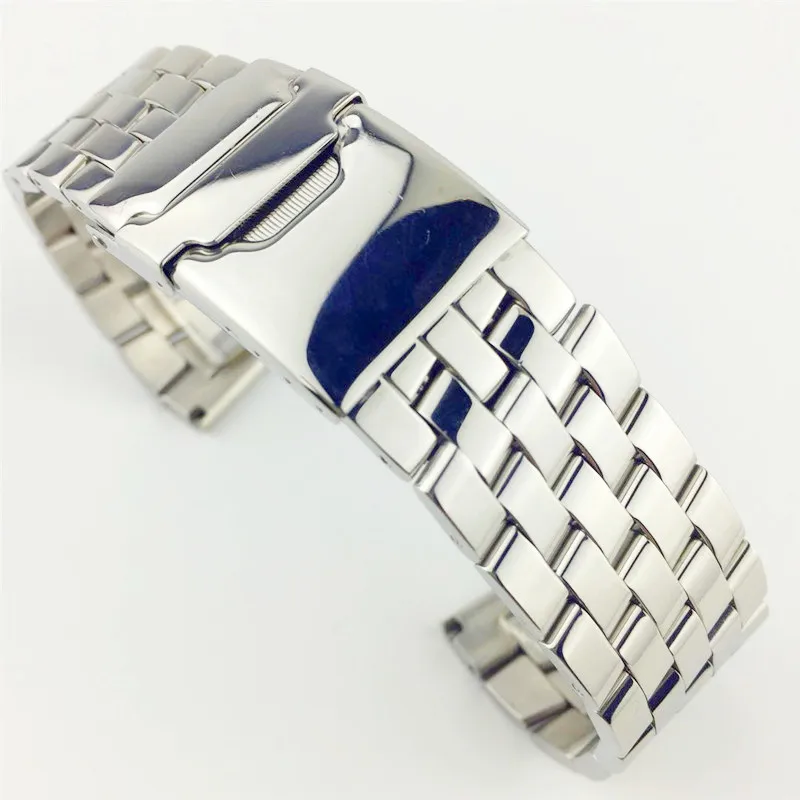 24mm Universal Stainless Steel Watchband Bracelet Wrist Strap Suitable for Various Brand Watch band | Наручные часы