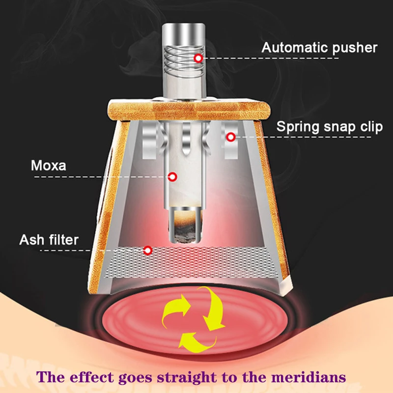 Moxibustion Box Nature Bamboo Burner Warm Acupuntura Massage Therapy Moxa Stick Body Acupoint Massager Health Care