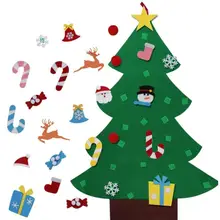 Новые 25 шт. рождественские Висячие Подвески DIY искусственный войлок дерево висячие украшения Рождественская елка Подарочная игрушка для детей