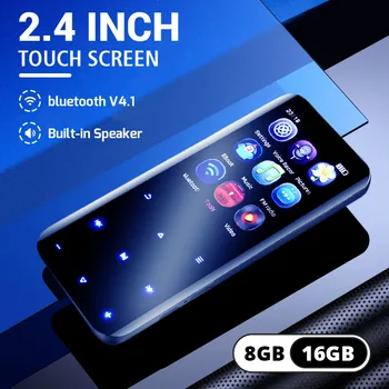 

2.4 Built-in 8GB 16GB MP3 Players Support 128GB TF Card bluetooth Speaker Touch Screen FM Radio Recorder Video HiFi Music Player