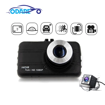 

Odare Car DVR 3.0 Inch Full HD 1080P IPS Screen Car Camera Dual Lens Dash Cam Video Recorder G-sensor Night Vision Registrator
