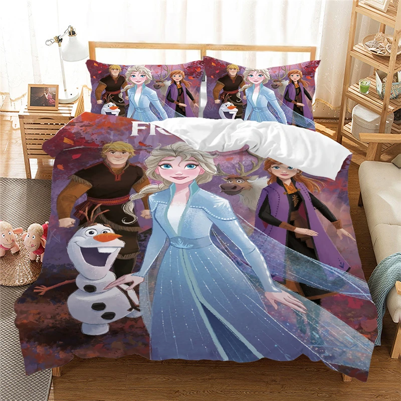 Набор постельного белья Дисней Анна и королева Эльза King size Frozen2 набор постельного белья для девочек пододеяльник наволочки одеяла постельные принадлежности s