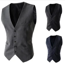 Импортные товары, Модный повседневный тренд, Мужской однобортный жилет в полоску, тонкие модели, жилет для перезарядки 87