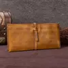 Vintage Genuine Leather Women's Wallet Female Cowhide Long Card Holder Wallets Large Capacity Coin Purses Phone Clutch Bags BJYL ► Photo 1/6