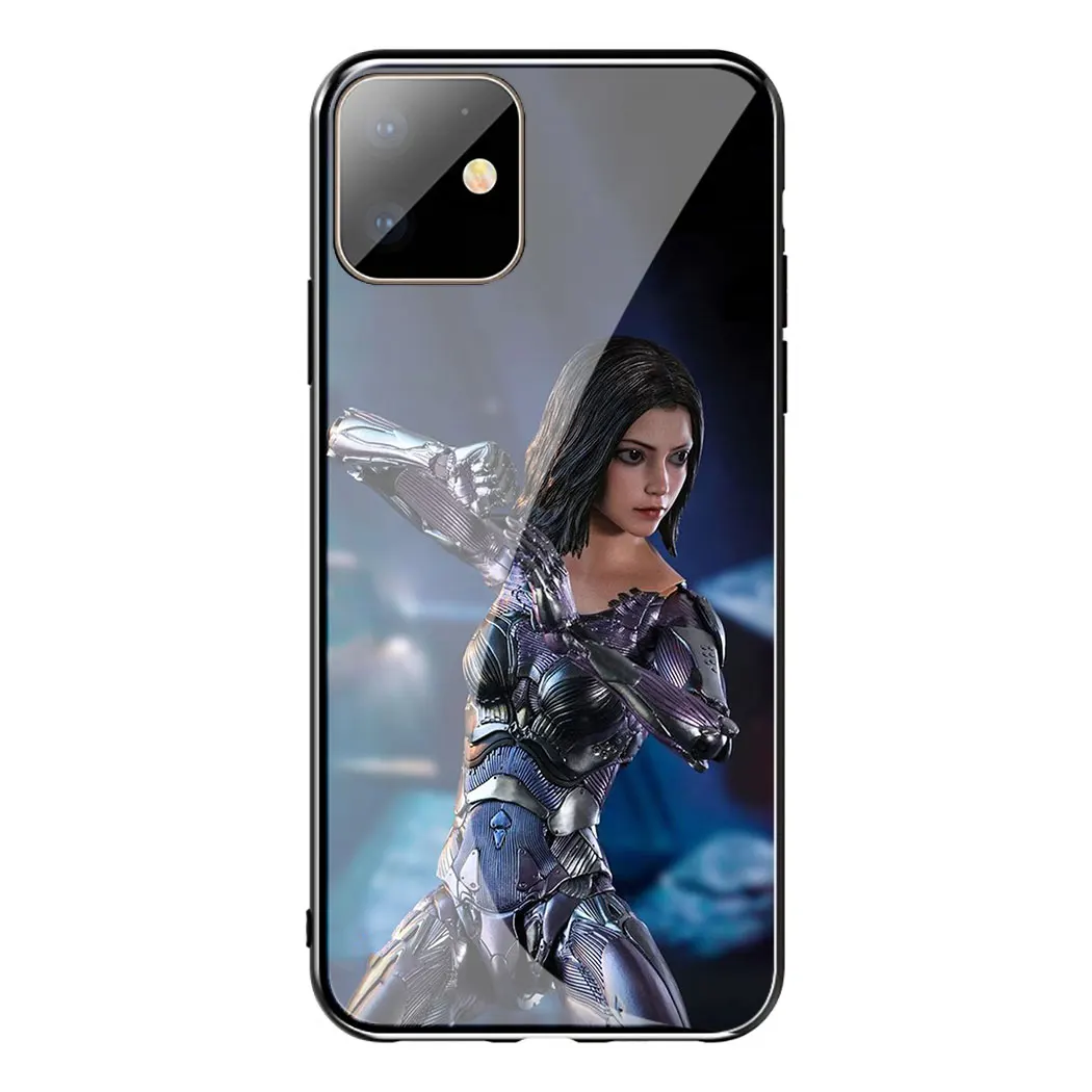 Алита боевой Ангел фильм чехол из закаленного стекла для телефона для Apple iPhone 11 Pro XS Max XR X 8 7 6S Plus 5S SE - Цвет: TG19