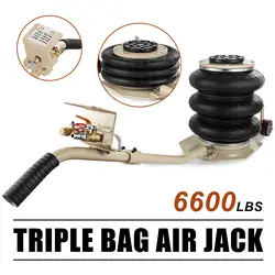 Cric pneumatique pour voiture, 3 tonnes, Triple sac, 6600lbs, camion, Van SUV, levage rapide, atelier de réparation de Garage, cric pour voiture robuste 