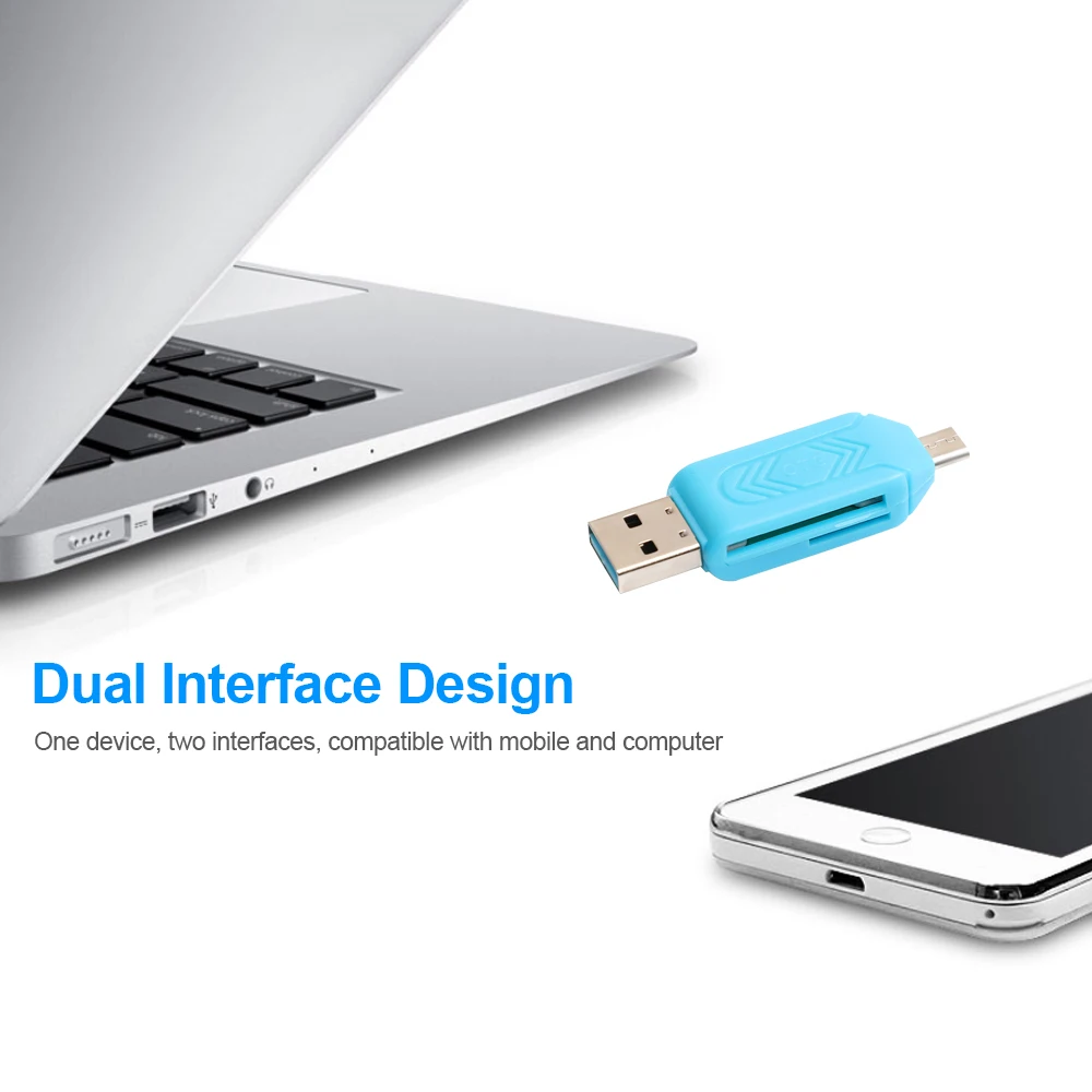 Micro USB устройство для чтения OTG карт памяти 2 в 1|Картридеры| |