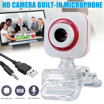 

fast shipping Webcam USB2.0 Camera Auto Focus Web CamerasWebcams With Microphone For Windows 2000/Win10 For Desktop Computer