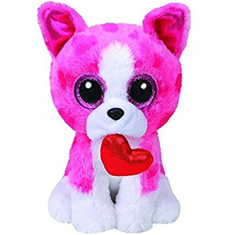 Romeo The dog Ty слон и обезьяна плюшевые куклы игрушки для девочек кролик лиса милые животные Сова Единорог кошка Божья коровка " 15 см - Цвет: Romeo The dog