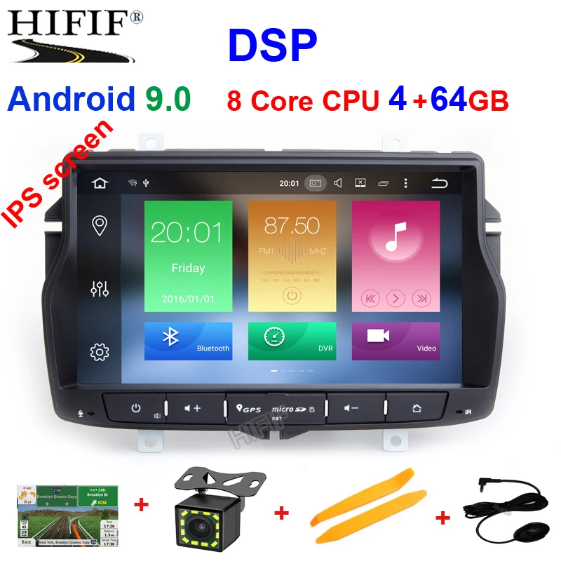 

Russian menu free shipping 4G RAM 1din car radio multimedia DVD player for Lada vesta Android 9.0 Octa core with wifi BT GPS