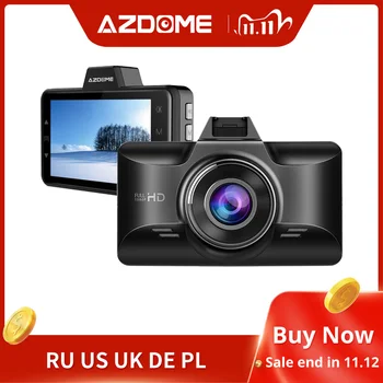 

AZDOME Dash cam M01 Pro FHD 1080P Car Camera Dash Camera 3-Inch 2.5D Screen DVR Night Vision Dashcam 24H Park Monitor G-sensor