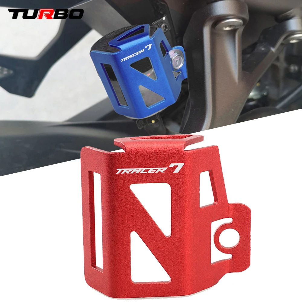 

2022 Latest Motorcycle CNC Aluminum Rear Brake Fluid Cylinder Cover Oil Tank Protection For Yamaha TRACER7 TRACER 7 / GT 2021