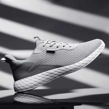 

CcharmiX Mens Shoes Casual Hot Sale 2020 New Summer Sneaker Shoes Men Lace Up Mesh Parkour Shoes Male Large Size