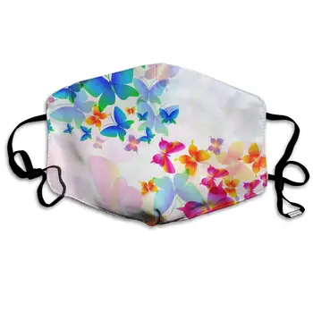 

Mouth Mask for Daily Dress Up, Butterfly Anti-dust Mouth-Muffle, Washable Reusable Holiday Half Face Masks for Mens and Womens