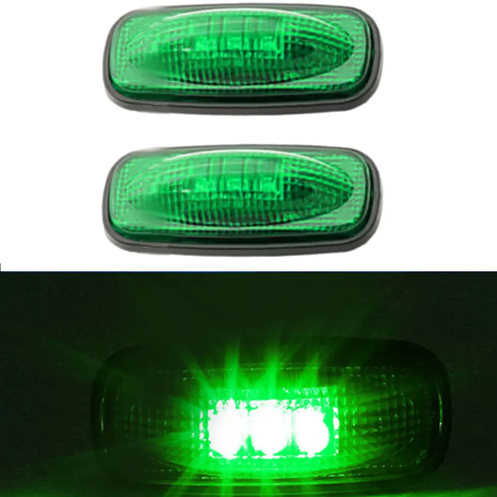 

12V Car 3 LED Light Multicolor Side Marker Light Clearance Lamp Car Truck Trailer Rear Lights Parking for 03-09 Dodge RAM 3500