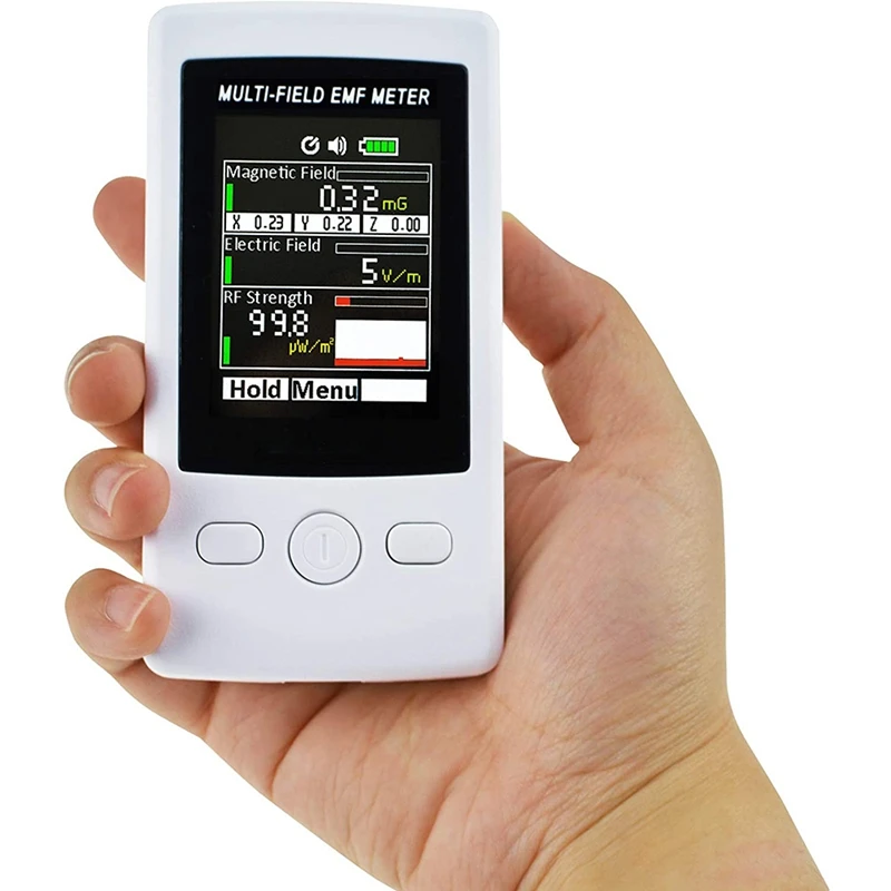US $232.31 MultiField EMF Meter RF Gauss Meter 2000MG Electronetic Electric RF Field Strength Tester with Warning Indicator