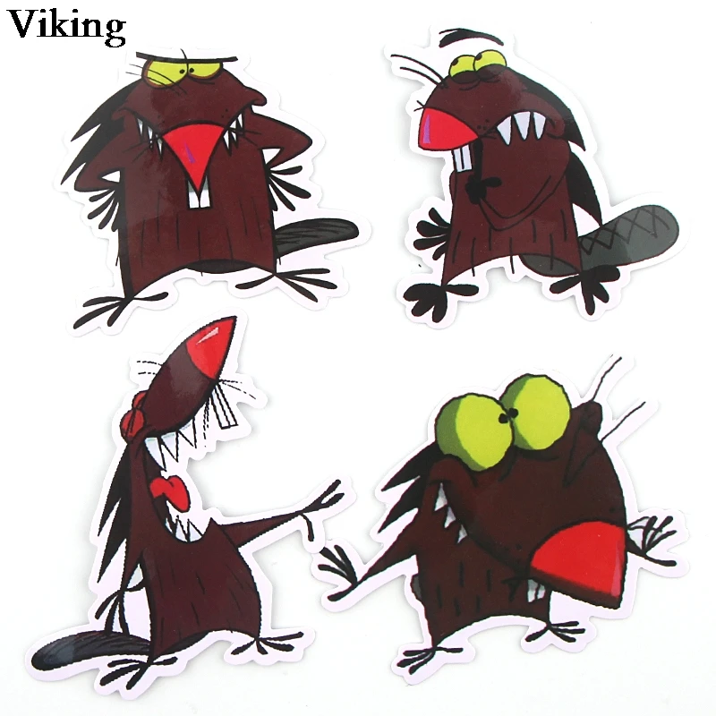 20 шт./компл. Angry Beaver стикер анимация водонепроницаемый стикер s для чемодана багажа ноутбука самодельный скейтборд стикер G0196