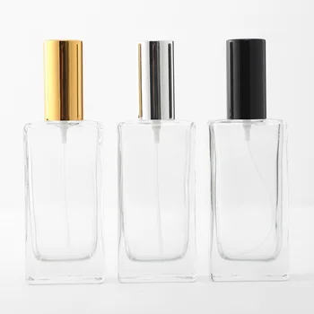 

50pcs/lot 50ml clear Glass Perfume Bottle Spray Dispensing Cosmetic Empty parfum Bottle empty cosmetic containers vaporizador