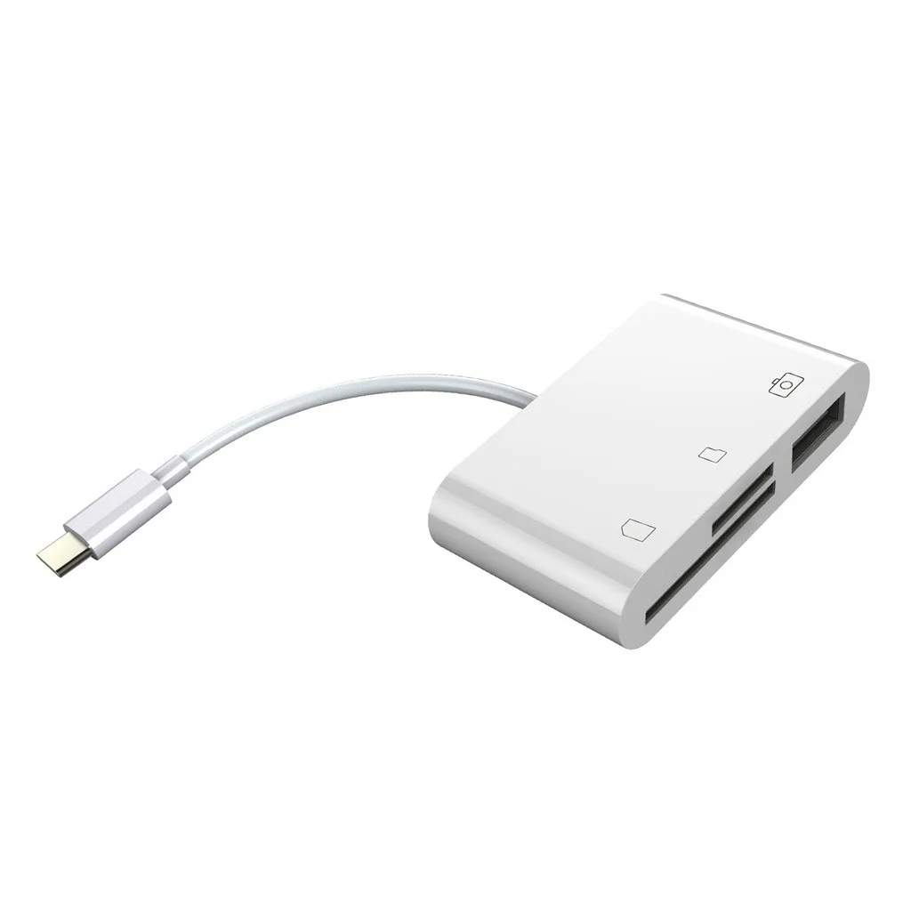 Лучшие продажи продуктов 3 в 1 Тип C к USB 2,0/SD/TF считыватель карт памяти OTG концентратор адаптер для Macbook-Pro для Носимых устройств